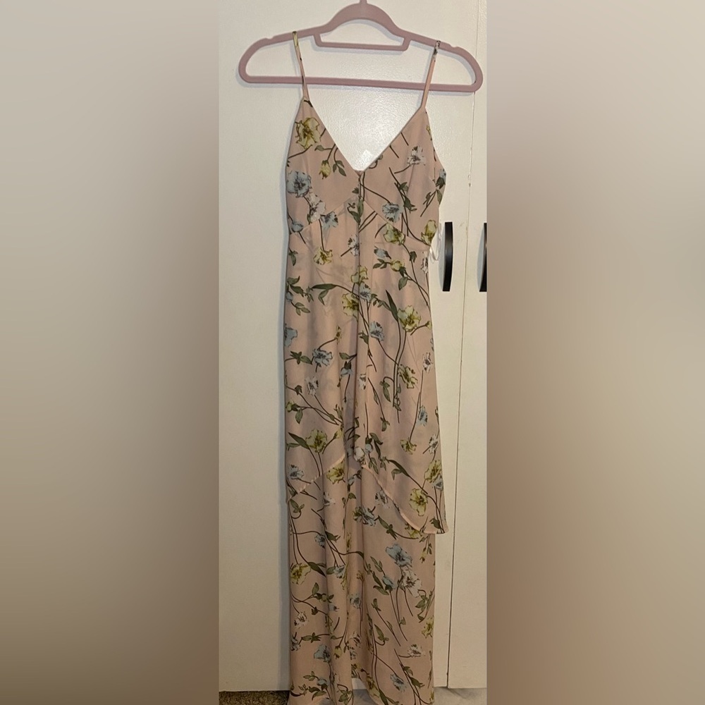 Women’s Boohoo Spaghetti Strap Floral Maxi Dress, size 6 Petite